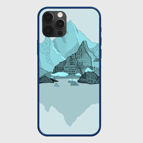 Чехол для iPhone 12 Pro Max с принтом Голубой горный пейзаж с темно-серыми тенями в Курске, Силикон |  | голубые горы | горный | горный массив | горный пейзаж | горы | горы в снегу | для сноуборда | для туристов | заснеженные горы | зимние горы | зимний | лыжный | снежные горы | сноуборд