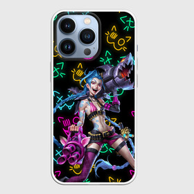 Чехол для iPhone 13 Pro с принтом JINX ARCANE NEON MEOW LOL в Курске,  |  | akali | arcane | fan | fan art | hero | jinx | kda | kda mas | league of legends | lol | meow | moba | neon | netflix | акали | аркейн | герой | джинкс | кда | лига легенд | лол | моба | неон | нетфликс | сериал