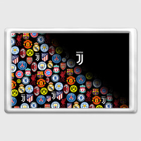 Магнит 45*70 с принтом JUVENTUS LOGOBOMBING SPORT в Курске, Пластик | Размер: 78*52 мм; Размер печати: 70*45 | black white | cr7 | fc juventus | football | juve | juventus | ronaldo | sport | бык | роналдо | роналду | спорт | футбол | чёрно белый | ювентус