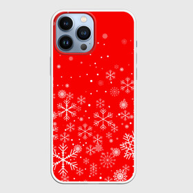 Чехол для iPhone 13 Pro Max с принтом Летящие снежинки в Курске,  |  | 2022 | happy new year | merry christmas | год тигра | зима близко | нг | новогодний | новогодний тигр | новый год | новый год 2022 | рождество | символ 2022 года | снежинки