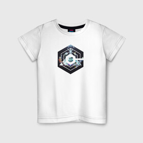 Детская футболка хлопок с принтом Знак Cognito Inc в Курске, 100% хлопок | круглый вырез горловины, полуприлегающий силуэт, длина до линии бедер | знак | персонажи | постре | стол | треугольник