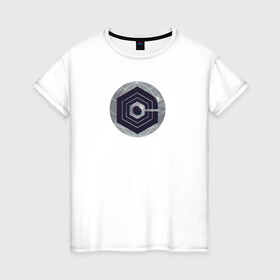 Женская футболка хлопок с принтом Логотип Cognito Inc в Курске, 100% хлопок | прямой крой, круглый вырез горловины, длина до линии бедер, слегка спущенное плечо | глобус | знак | корпорация | круг | логотип