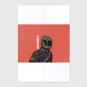 Магнитный плакат 2Х3 с принтом Cyberpunk (+Спина) в Курске, Полимерный материал с магнитным слоем | 6 деталей размером 9*9 см | cyberpunk | cyberpunk 2077 | байкер | надпись | рисунок | текст