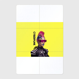 Магнитный плакат 2Х3 с принтом Cyberpunk (Панк) в Курске, Полимерный материал с магнитным слоем | 6 деталей размером 9*9 см | 3d | cuberpunk 2077 | cyberpunk | девушка панк | игра | надпись | панк