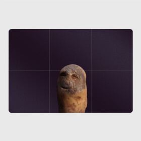 Магнитный плакат 3Х2 с принтом Уставший картофель в Курске, Полимерный материал с магнитным слоем | 6 деталей размером 9*9 см | Тематика изображения на принте: картофель | картошка | рожица | улыбка | усталость