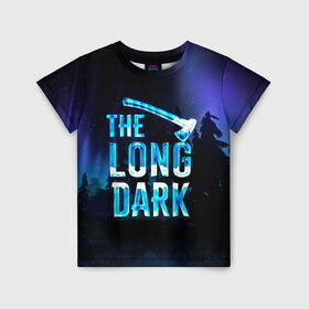 Детская футболка 3D с принтом The Long Dark Logo в Курске, 100% гипоаллергенный полиэфир | прямой крой, круглый вырез горловины, длина до линии бедер, чуть спущенное плечо, ткань немного тянется | alaska | long dark | the long dark | аляска | выживание | длинная тьма | долгая тьма | игра long dark