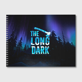 Альбом для рисования с принтом The Long Dark Logo в Курске, 100% бумага
 | матовая бумага, плотность 200 мг. | alaska | long dark | the long dark | аляска | выживание | длинная тьма | долгая тьма | игра long dark