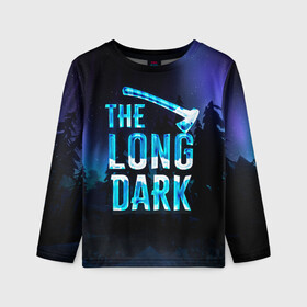 Детский лонгслив 3D с принтом The Long Dark Logo в Курске, 100% полиэстер | длинные рукава, круглый вырез горловины, полуприлегающий силуэт
 | alaska | long dark | the long dark | аляска | выживание | длинная тьма | долгая тьма | игра long dark