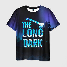 Мужская футболка 3D с принтом The Long Dark Logo в Курске, 100% полиэфир | прямой крой, круглый вырез горловины, длина до линии бедер | alaska | long dark | the long dark | аляска | выживание | длинная тьма | долгая тьма | игра long dark