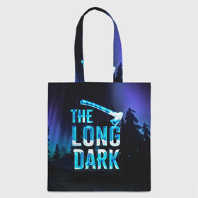 Шоппер 3D с принтом The Long Dark Logo в Курске, 100% полиэстер | Плотность: 200 г/м2; Размер: 34×35 см; Высота лямок: 30 см | alaska | long dark | the long dark | аляска | выживание | длинная тьма | долгая тьма | игра long dark