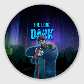 Круглый коврик для мышки с принтом The Long Dark Will Mackenzie в Курске, резина и полиэстер | круглая форма, изображение наносится на всю лицевую часть | long dark | the long dark | will mackenzie | длинная тьма | долгая тьма | игра long dark | уилл маккензи