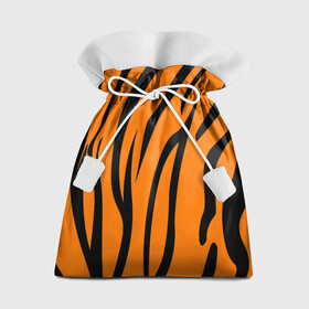 Подарочный 3D мешок с принтом Текстура тигра/tiger в Курске, 100% полиэстер | Размер: 29*39 см | Тематика изображения на принте: tiger | кошка | оранжевый черный | символ 22 года | текстура | тигр