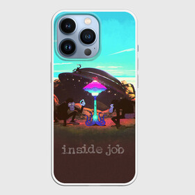 Чехол для iPhone 13 Pro с принтом Mike Inside Job в Курске,  |  | Тематика изображения на принте: горы | гриб | камни | нло | приматы