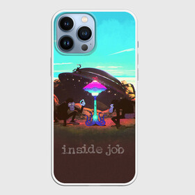 Чехол для iPhone 13 Pro Max с принтом Mike Inside Job в Курске,  |  | Тематика изображения на принте: горы | гриб | камни | нло | приматы