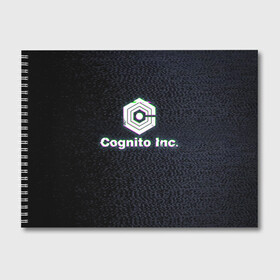 Альбом для рисования с принтом Экран Cognito Inc в Курске, 100% бумага
 | матовая бумага, плотность 200 мг. | знак | лого | надпись | помехи | экран