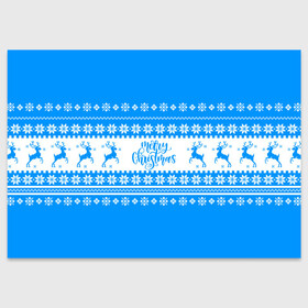 Поздравительная открытка с принтом MERRY CHRISTMAS | BLUE в Курске, 100% бумага | плотность бумаги 280 г/м2, матовая, на обратной стороне линовка и место для марки
 | Тематика изображения на принте: 2020 | 2021 | 2022 | christmas | merry | santa | дед мороз | кот | леденец | мяу | нг | новогодний | новый год | олени | рождество | санта клаус | свитер | узоры