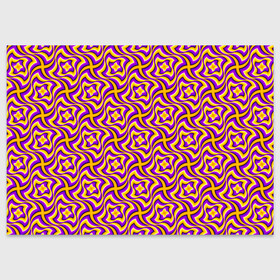 Поздравительная открытка с принтом Желто-Фиолетовый фон (иллюзия движения) в Курске, 100% бумага | плотность бумаги 280 г/м2, матовая, на обратной стороне линовка и место для марки
 | абстракция | аум | галлюцинация | зазеркалье | игра ума | иллюзии | индиго | майя | мантра | медитация | мираж | неон | нирвана | обман зрения | ом | оптические иллюзии | просветление | психоделика