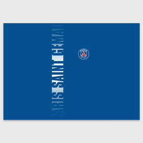 Поздравительная открытка с принтом PSG PARIS SAINT GERMAIN WHITE LINE SPORT в Курске, 100% бумага | плотность бумаги 280 г/м2, матовая, на обратной стороне линовка и место для марки
 | paris saint germain | psg | saint | sport | париж | псг | псж | спорт | футбол