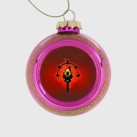 Стеклянный ёлочный шар с принтом Darkest Dungeon Факел в Курске, Стекло | Диаметр: 80 мм | darkest dungeon | fire | flame | torch | огонь | пламя | темнейшее подземелье | темное подземелье