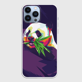 Чехол для iPhone 13 Pro Max с принтом Панда  с бамбуком в Курске,  |  | живопись | животное | медведь | панда | японский мишка