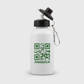 Бутылка спортивная с принтом QR Jamaica в Курске, металл | емкость — 500 мл, в комплекте две пластиковые крышки и карабин для крепления | coronavirus | covid | covid19 | qr code | qr код | sputnik | вакцина | вакцинация | вирус | здоровье | изоляция | иммунитет | карантин | ковид | код | корона | коронавирус | маркировка | маска | матрица | п | пандемия