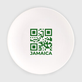 Тарелка с принтом QR Jamaica в Курске, фарфор | диаметр - 210 мм
диаметр для нанесения принта - 120 мм | Тематика изображения на принте: coronavirus | covid | covid19 | qr code | qr код | sputnik | вакцина | вакцинация | вирус | здоровье | изоляция | иммунитет | карантин | ковид | код | корона | коронавирус | маркировка | маска | матрица | п | пандемия