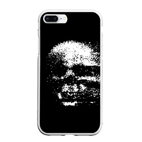 Чехол для iPhone 7Plus/8 Plus матовый с принтом Skulls glitch в Курске, Силикон | Область печати: задняя сторона чехла, без боковых панелей | dark | fashion | glitch | hype | skull | глитч | мода | тёмный | хайп | череп