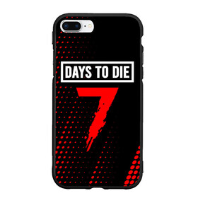 Чехол для iPhone 7Plus/8 Plus матовый с принтом 7 DAYS TO DIE + Полутона в Курске, Силикон | Область печати: задняя сторона чехла, без боковых панелей | 7 days to die | days | die | logo | zombie | дай | дейс | зомби | игра | игры | лого | логотип | полутона | севен | севен дейс | символ | символы | хоррор