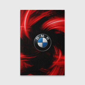 Обложка для паспорта матовая кожа с принтом BMW RED BEAST в Курске, натуральная матовая кожа | размер 19,3 х 13,7 см; прозрачные пластиковые крепления | autosport | bmw | motorsport | авто | автоспорт | бмв | в тренде | красный | машина | подарок | популярое | рекомендации | спорт
