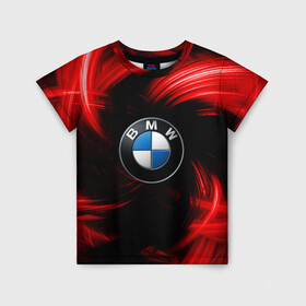 Детская футболка 3D с принтом BMW RED BEAST в Курске, 100% гипоаллергенный полиэфир | прямой крой, круглый вырез горловины, длина до линии бедер, чуть спущенное плечо, ткань немного тянется | autosport | bmw | motorsport | авто | автоспорт | бмв | в тренде | красный | машина | подарок | популярое | рекомендации | спорт