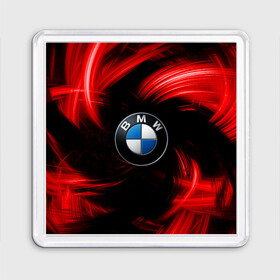 Магнит 55*55 с принтом BMW RED BEAST в Курске, Пластик | Размер: 65*65 мм; Размер печати: 55*55 мм | autosport | bmw | motorsport | авто | автоспорт | бмв | в тренде | красный | машина | подарок | популярое | рекомендации | спорт