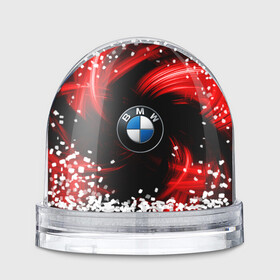 Игрушка Снежный шар с принтом BMW RED BEAST в Курске, Пластик | Изображение внутри шара печатается на глянцевой фотобумаге с двух сторон | autosport | bmw | motorsport | авто | автоспорт | бмв | в тренде | красный | машина | подарок | популярое | рекомендации | спорт