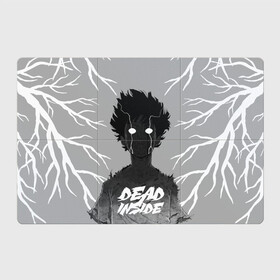 Магнитный плакат 3Х2 с принтом DEAD INSIDE (Mob psycho) в Курске, Полимерный материал с магнитным слоем | 6 деталей размером 9*9 см | dead inside | mob psycho | аниме | ветки | персонаж | рисунок