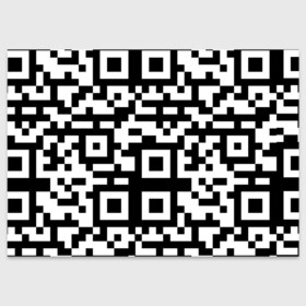 Поздравительная открытка с принтом qr code куаркод в Курске, 100% бумага | плотность бумаги 280 г/м2, матовая, на обратной стороне линовка и место для марки
 | covid | qr code | антикороновирус | ковид | куаркод | привика