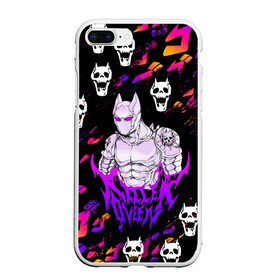 Чехол для iPhone 7Plus/8 Plus матовый с принтом JOJO   KILLER QUEEN   КОРОЛЕВА УБИЙЦА   ДЖО ДЖО в Курске, Силикон | Область печати: задняя сторона чехла, без боковых панелей | adventure | jojo | jojos bizarre | jojos bizarre adventure | killer queen | pattern | yare yare daze | аниме | брызги | джоджо | манга | узор | яре яре дазе