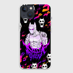 Чехол для iPhone 13 с принтом JOJO   KILLER QUEEN   КОРОЛЕВА УБИЙЦА   ДЖО ДЖО в Курске,  |  | Тематика изображения на принте: adventure | jojo | jojos bizarre | jojos bizarre adventure | killer queen | pattern | yare yare daze | аниме | брызги | джоджо | манга | узор | яре яре дазе