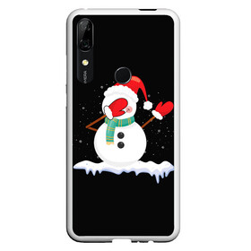 Чехол для Honor P Smart Z с принтом Cartoon Dab Snowman в Курске, Силикон | Область печати: задняя сторона чехла, без боковых панелей | Тематика изображения на принте: 2022 | 22 | cartoon | christmas | dab | dub | mult | new | notes | scarf | snow | snowman | snowy | woman | year | баба | год | даб | мультяшный | новый | очки | рождество | снег | снеговик | снежная | шарф