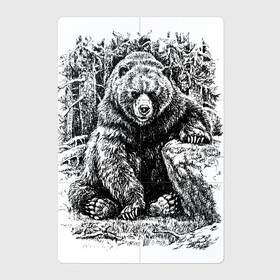 Магнитный плакат 2Х3 с принтом Истинный хозяин Русского леса в Курске, Полимерный материал с магнитным слоем | 6 деталей размером 9*9 см | bear | courage | fearlessness | force | forest | muzzle | paws | power | russia | stone | бесстрашие | камень | лапы | лес | медведь | мощь | мужество | отвага | россия | сила