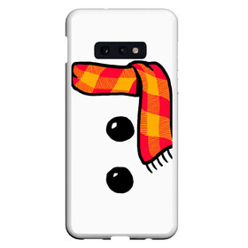 Чехол для Samsung S10E с принтом Snowman Outfit в Курске, Силикон | Область печати: задняя сторона чехла, без боковых панелей | attributes | buttons | christmas | new | scarf | snow | snowman | snowy | woman | year | атрибутика | баба | год | новый | пуговица | пуговицы | рождество | снег | снеговик | снежная | шарф