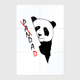 Магнитный плакат 2Х3 с принтом Пандочка (смешная) в Курске, Полимерный материал с магнитным слоем | 6 деталей размером 9*9 см | Тематика изображения на принте: девушке | интересный | панда | подарок | смешная