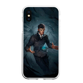 Чехол для iPhone XS Max матовый с принтом Dishonored art в Курске, Силикон | Область печати: задняя сторона чехла, без боковых панелей | dishonored | disonord | game | games | дисонорд | игра | игры