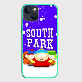 Чехол для iPhone 13 с принтом SOUTH PARK   ЮЖНЫЙ ПАРК в Курске,  |  | Тематика изображения на принте: eric cartman | park | south | south park | кайл | картман | картмен | кени | кеннет | кенни | они убили кени | парк | саус парк | сволочи | стэнли | эрик | южный | южный парк