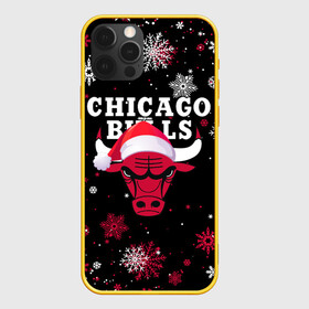 Чехол для iPhone 12 Pro с принтом НОВОГОДНИЙ CHICAGO BULLS 2022 СНЕЖИНКИ в Курске, силикон | область печати: задняя сторона чехла, без боковых панелей | Тематика изображения на принте: 2022 | 23 | basketball | bulls | chicago bulls | jordan | logo | michael jordan | nba | red | sport | баскетбол | быки | джордан | лого | майкл джордан | новогодний чикаго булс | новый год | спорт | чикаго буллс | чикаго булс новый год