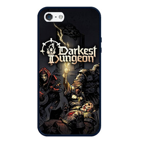 Чехол для iPhone 5/5S матовый с принтом Darkest Dungeon Темнейшее подземелье в Курске, Силикон | Область печати: задняя сторона чехла, без боковых панелей | darkest dungeon | dd | rpg | the butchers circus | the colour of madness | the crimson court | the shieldbreaker | игры | подземелье | темнейшее подземелье