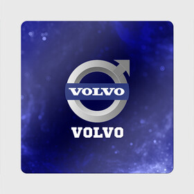 Магнит виниловый Квадрат с принтом ВОЛЬВО Volvo + Пламя в Курске, полимерный материал с магнитным слоем | размер 9*9 см, закругленные углы | auto | logo | moto | symbol | volvo | авто | автомобиль | вольво | гонки | знак | лого | логотип | логотипы | марка | машина | мото | огонь | пламя | символ | символы