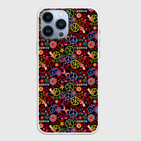 Чехол для iPhone 13 Pro Max с принтом Хиппарь в Курске,  |  | hippie | hipster | love | nirvana | pacific | pacifist | peace | rap | rastaman | subculture | битник | веган | знак пацифики | любовь | медитация | мир | нирвана | пацифик | пацифист | психоделика | психоделический рок | растаман