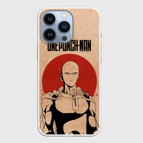 Чехол для iPhone 13 Pro с принтом One Punch Man эпик Сайтама в Курске,  |  | Тематика изображения на принте: hagemanto | one punch man | one punchman | onepunchman | saitama | sensei | аниме | ван панч мен | ванпанчмен | лысый плащ | манга | сайтама | сильнейший человек | учитель | человек одинудар | человек одного удара