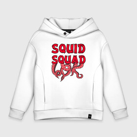 Детское худи Oversize хлопок с принтом Squid Squad в Курске, френч-терри — 70% хлопок, 30% полиэстер. Мягкий теплый начес внутри —100% хлопок | боковые карманы, эластичные манжеты и нижняя кромка, капюшон на магнитной кнопке | 001 | 067 | 101 | 199 | 212 | 456 | game | korea | mask | netflix | ojingeo geim | squid game | деньги | игра | игра в кальмара | кальмар | кино | кореец | корея | криминал | кровь | маска | нетфликс | сериал | триллер