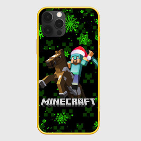 Чехол для iPhone 12 Pro с принтом MINECRAFT НОВОГОДНИЙ КРИПЕРЫ в Курске, силикон | область печати: задняя сторона чехла, без боковых панелей | Тематика изображения на принте: 2022 | block | creeper | cube | minecraft | piggy | pixel | tnt | блок | гаст | геометрия | дед мороз | крафт | крипер | кубики | майнкрафт | новогодний minecraft | новогодний майнкрафт | новый год | пиксели | санта клаус | свинья | тнт