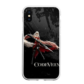 Чехол для iPhone XS Max матовый с принтом Ева Ру Code Vein в Курске, Силикон | Область печати: задняя сторона чехла, без боковых панелей | eva | eva roux | roux | девушка | ева | игра | код вейн | персонаж | роукс